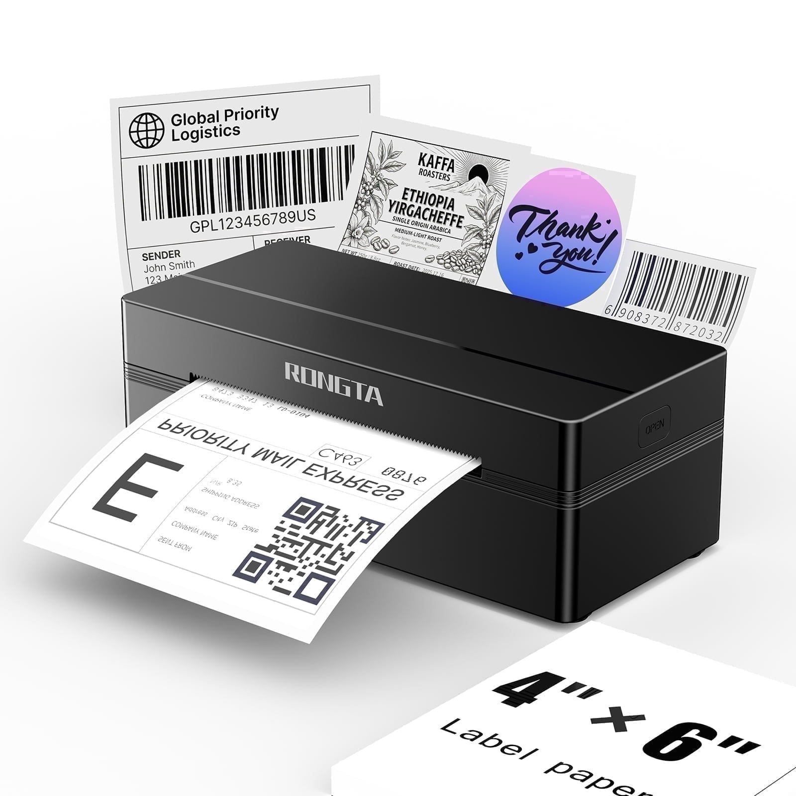 RONGTA RP425 4x6 Thermal Label Printer