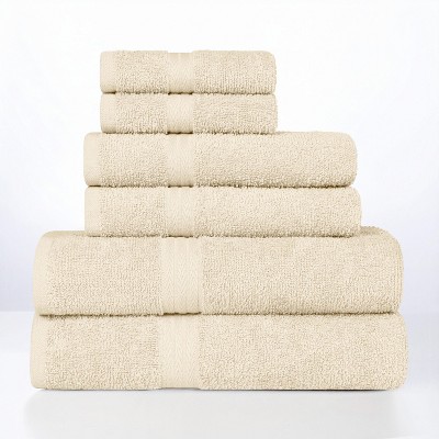 Blue Nile Mills Quick-Dry 6-Piece Cotton Towel Set