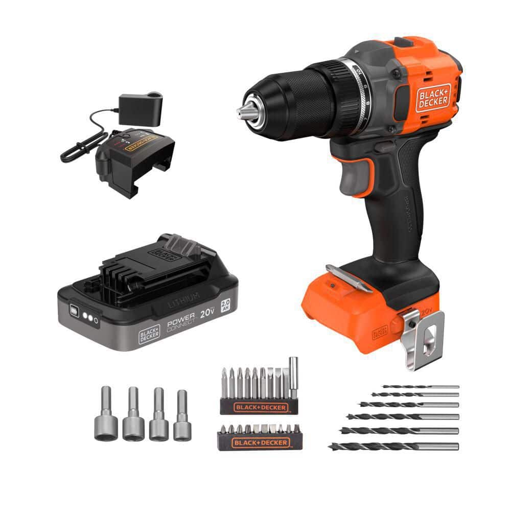 BLACK+DECKER 20V MAX Brushless Drill/Driver and Accessory Kit