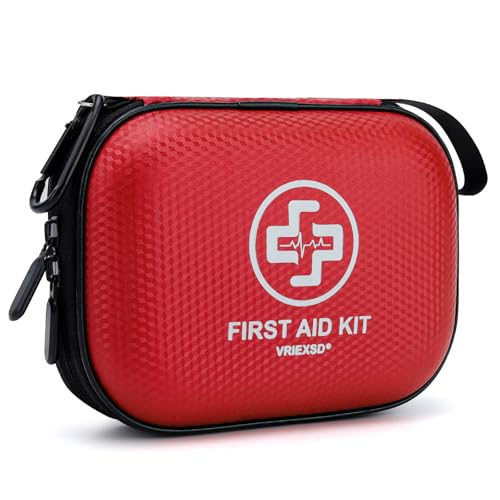 Mini First Aid Kit, 150 Piece Waterproof EVA Case