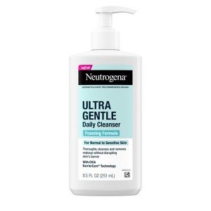 Neutrogena Ultra Gentle Daily Cleanser Foaming Formula - 8.5 fl oz: No Fragrance Added, Paraben-Free, For Normal and Sensitive Skin