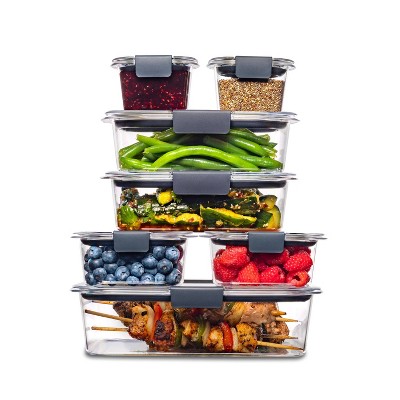 Rubbermaid Brilliance 14pc Food Storage Set