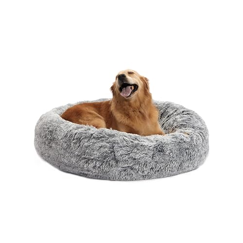 Bedfolks Fluffy Donut Dog Bed 36 Inch