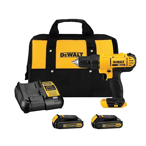 DEWALT 20V MAX Cordless Drill Driver Set (DCD771C2)
