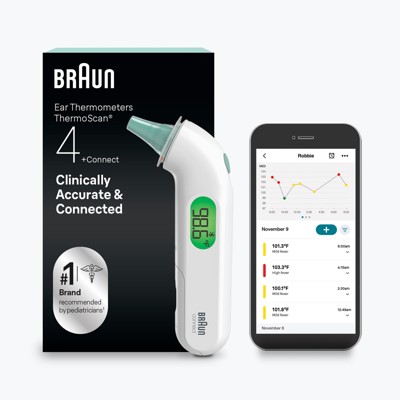 Braun ThermoScan 4+ Connect Ear Thermometer