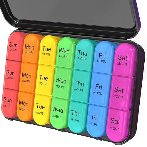 Daviky Pill Organizer, 3 Times a Day