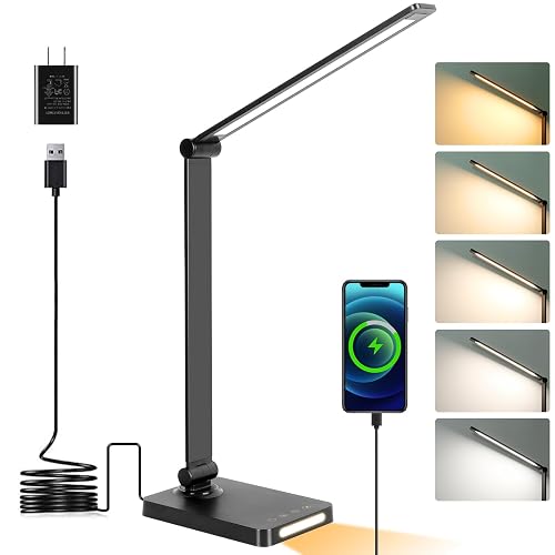 LED Touch Desk Lamp with USB Ports