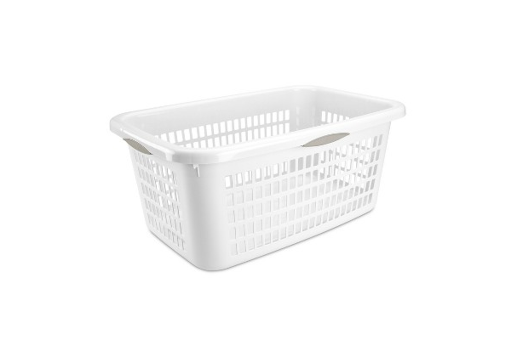 Brightroom two-bushel white laundry basket