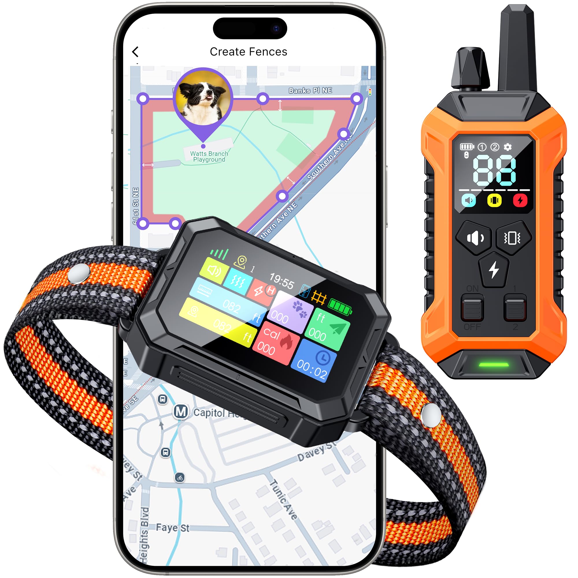 Meowant GPS wireless dog fence with remote