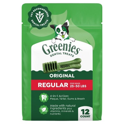 Greenies Regular Dental Dog Treats, 12 oz