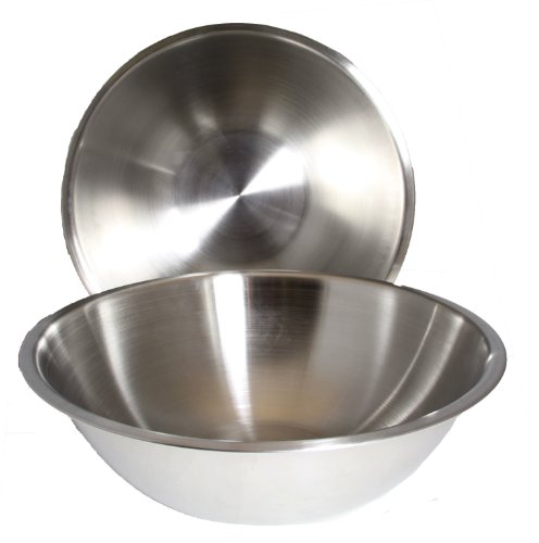 Winco 8-Quart Stainless Mixing Bowls, Set of 2