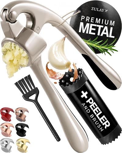 Zulay Kitchen Garlic Press Set