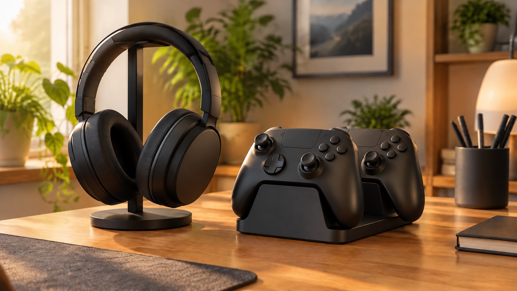 AI illustration of generic gaming equipment, not a listed product
