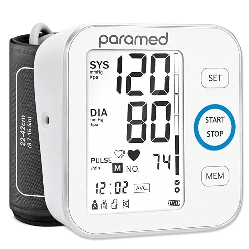 Paramed Automatic Upper Arm Monitor, 8.7 to 16.5 Inch Cuff