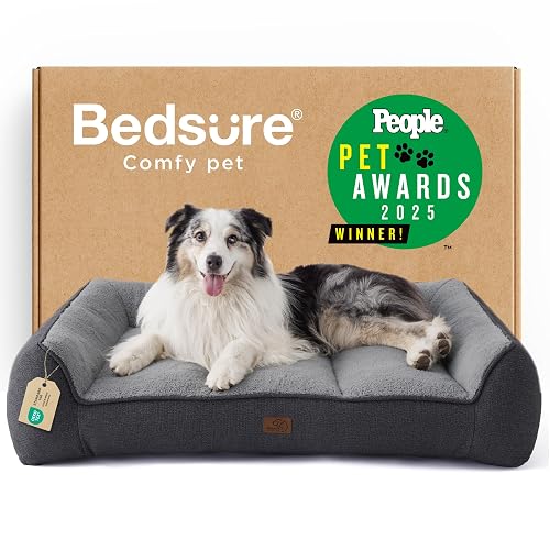 Bedsure SupportMax Extra Thick Orthopedic XL Dog Bed