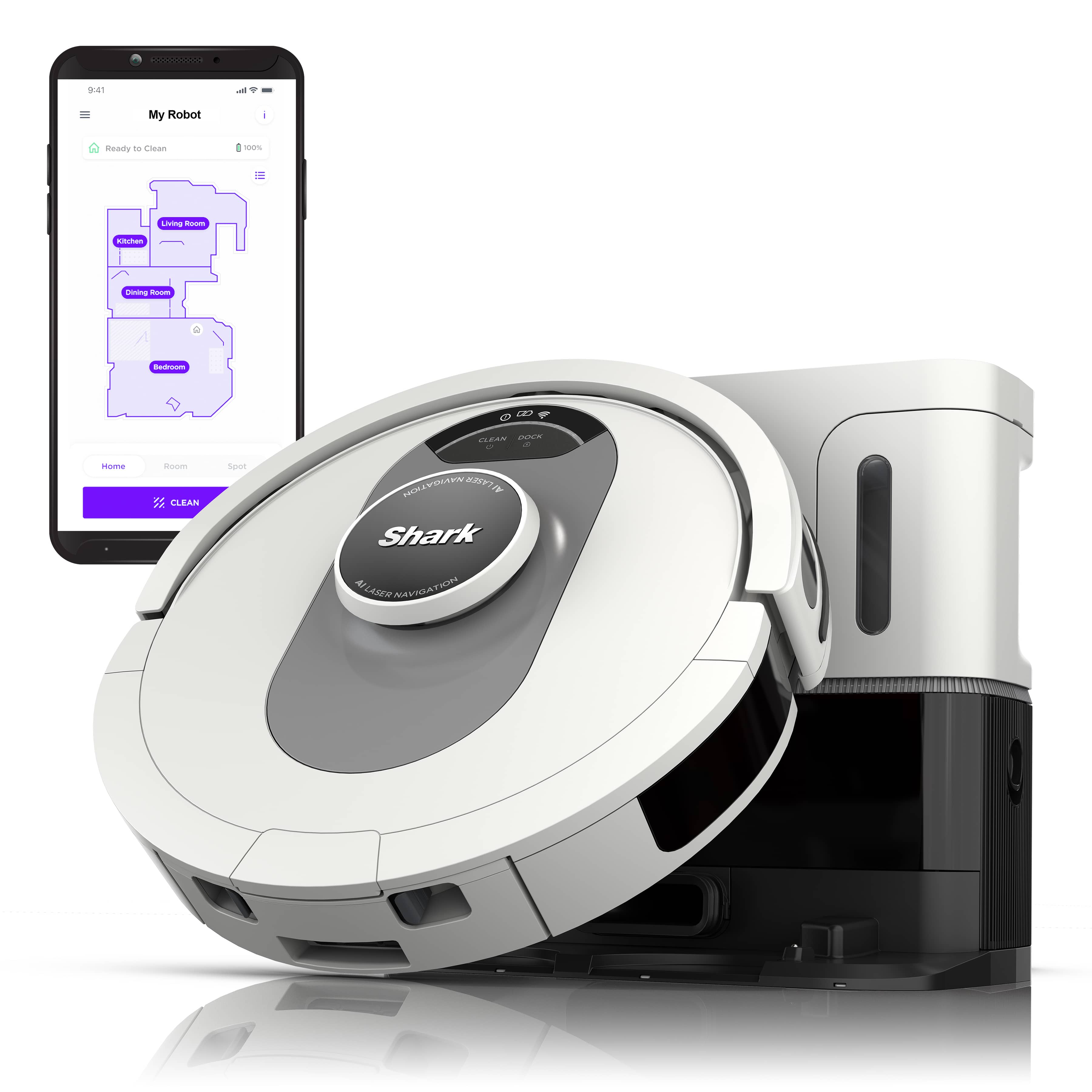 Shark AI Ultra AV2511AE robot vacuum with self-empty base