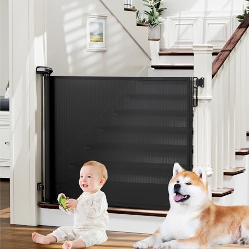 PRObebi Retractable Mesh Baby Gate, 54 in