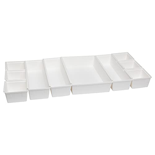 Dial Industries Interlocking Drawer Organizer Set 10 Trays