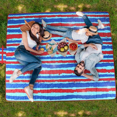 Tirrinia Extra Large Waterproof Picnic Blanket, 70 x 80