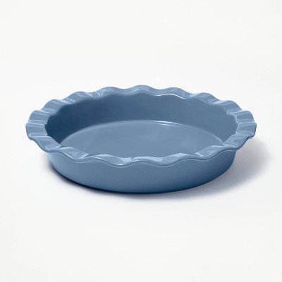 Figmint Ruffle Stoneware Pie Dish