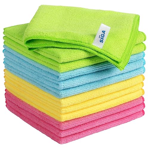 MR.SIGA Microfiber Cleaning Cloths, 12 Pack