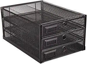 Annova 3-Tier Mesh Sliding-Drawer Organizer