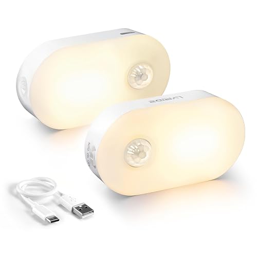 Lyridz Rechargeable Motion Sensor Stick-On Light 2-Pack