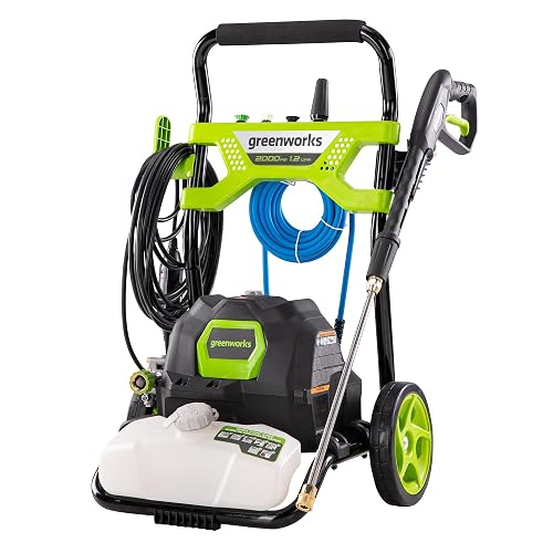 Greenworks 2000 PSI Electric Pressure Washer, 1.2 GPM