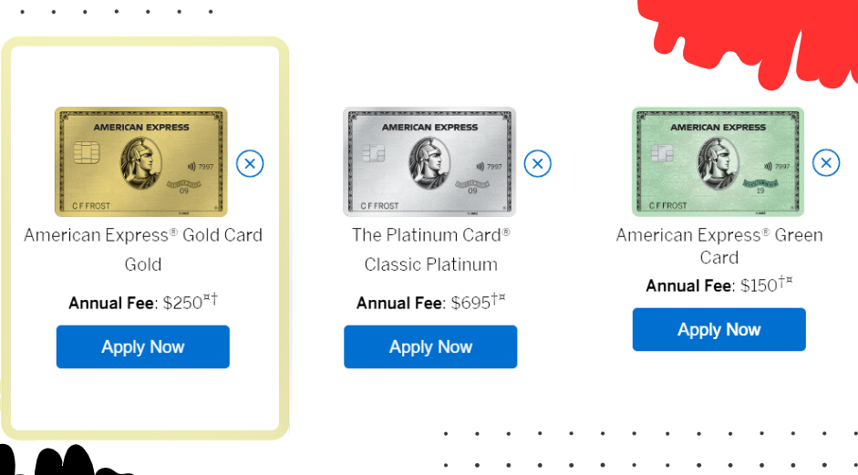 American express gold card comparative