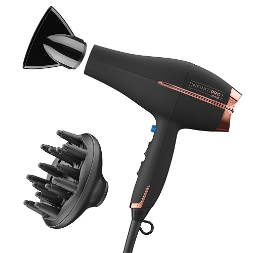 Conair InfinitiPRO Hair Dryer with Diffuser & Concentrator, 1875W