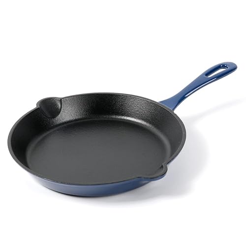 HAWOK Enameled Cast Iron Skillet 10 Inch