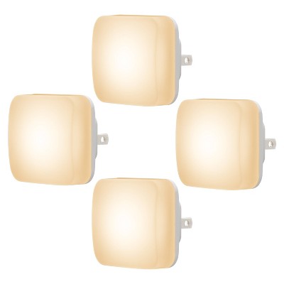 Energizer 4pk Square Glo Dot Light Sensing 3000K Nightlights