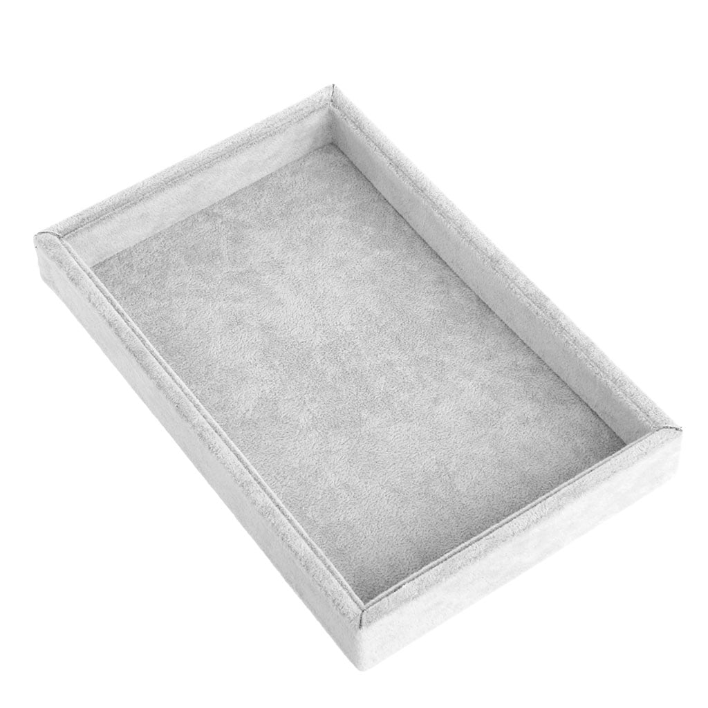 SIEYIO Stackable Velvet Jewelry Trays