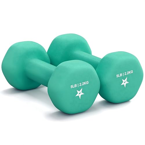 Yes4All Neoprene Dumbbells, Pairs and Sets with Rack