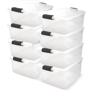 HOMZ 64-Quart Multipurpose Latching Bins