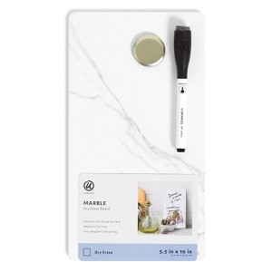 U Brands 5.5 x 10 in Magnetic Dry Erase Board, Frameless