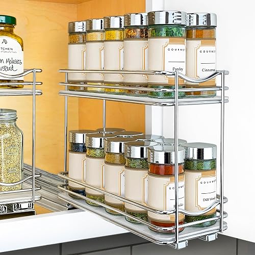 LYNK PROFESSIONAL Pull Out Spice Rack, 4-3/8 inch
