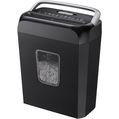 Bonsaii 6-Sheet Cross-Cut Shredder, 3.4-Gallon