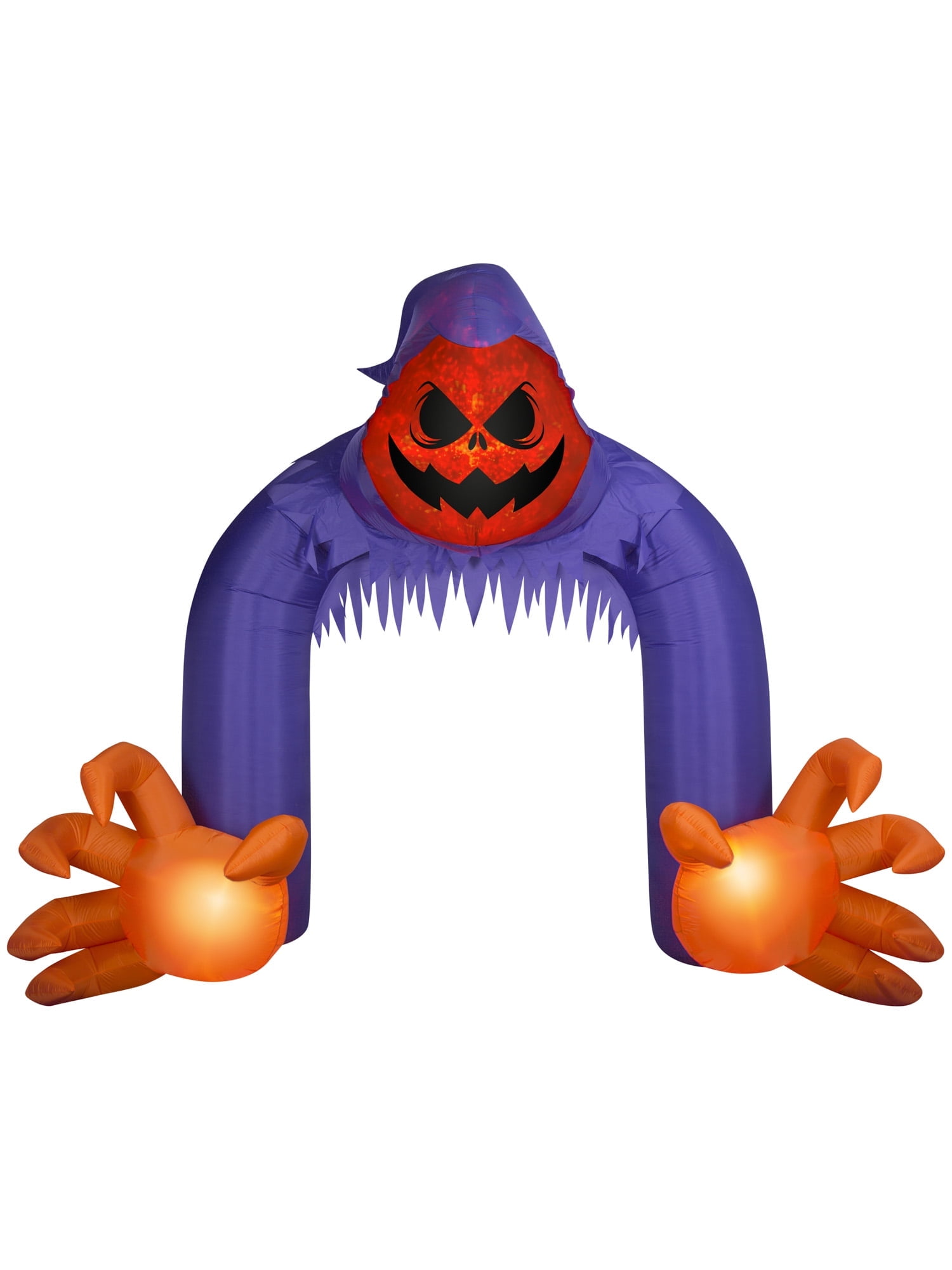 Ten-foot Gemmy inflatable archway with reaper and jack-o-lanterns