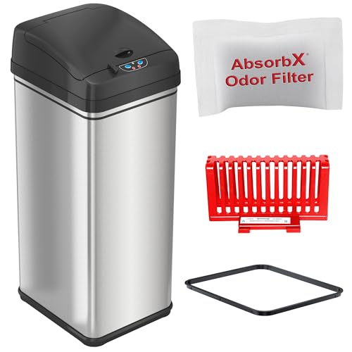 iTouchless 50L Sensor 2.0 Kitchen Trash Can