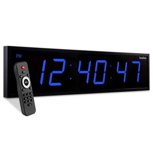 Ivation 24-Inch LED Wall Clock
