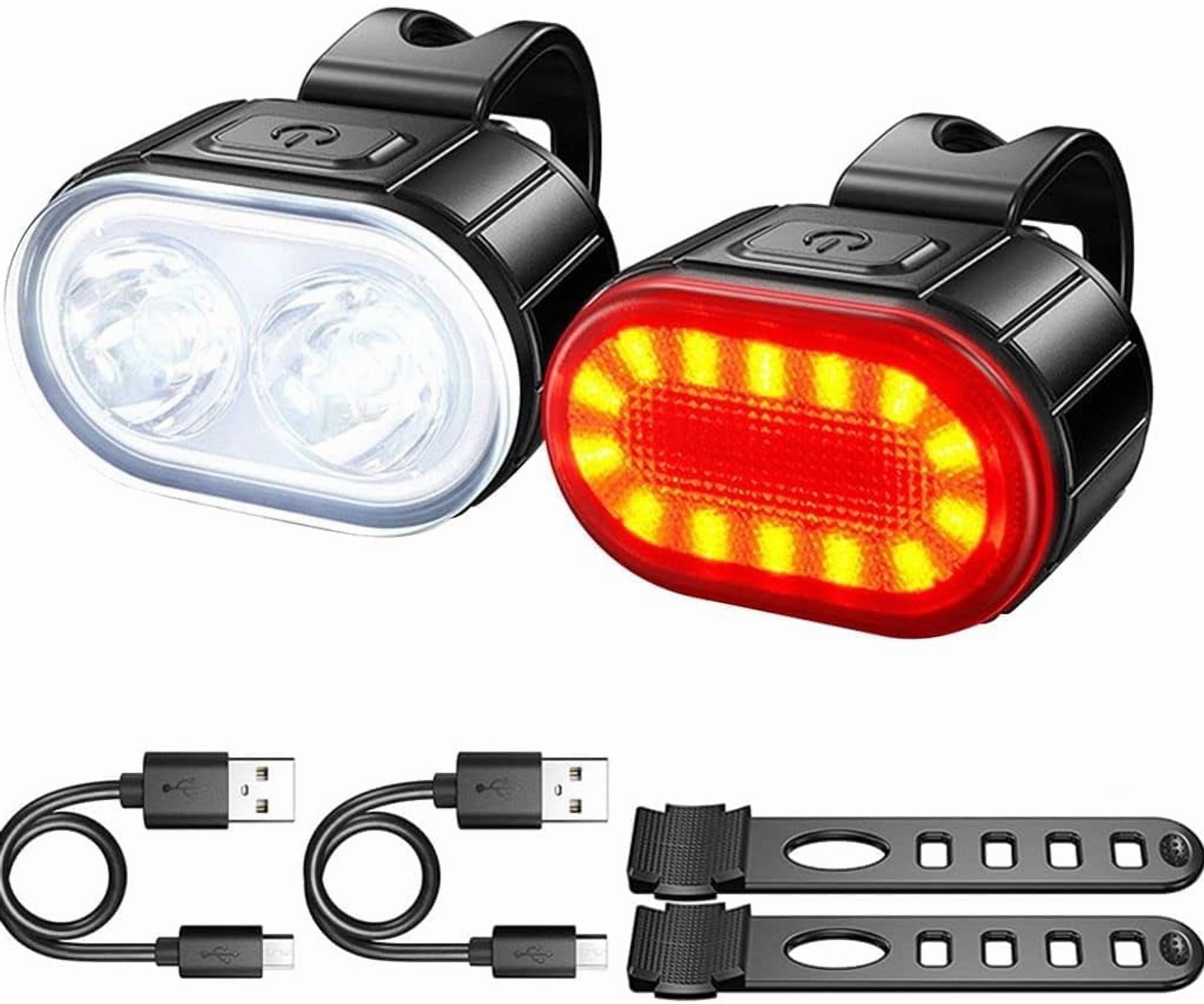 BYXAS Rechargeable Bike Light Set