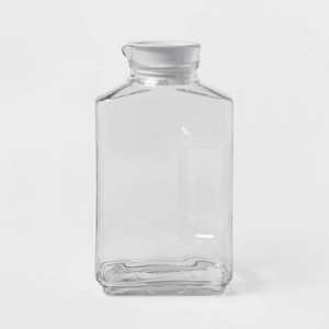 64oz Glass Straight Side Pitcher with Lid, Threshold
