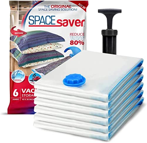 Spacesaver Jumbo Vacuum Storage Bags 6-Pack