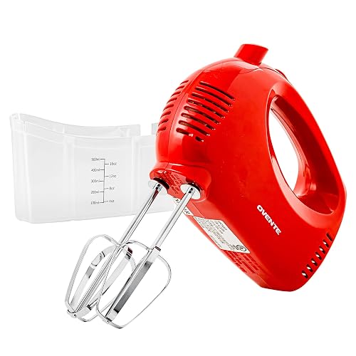 OVENTE 5-Speed Electric Hand Mixer with Storage Case