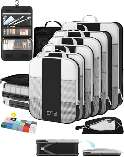 OlarHike 10 Set Compression Packing Cubes