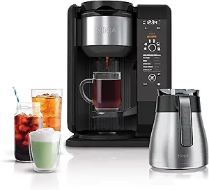 Ninja CP307 hot and cold brewed system with thermal carafe and iced drinks