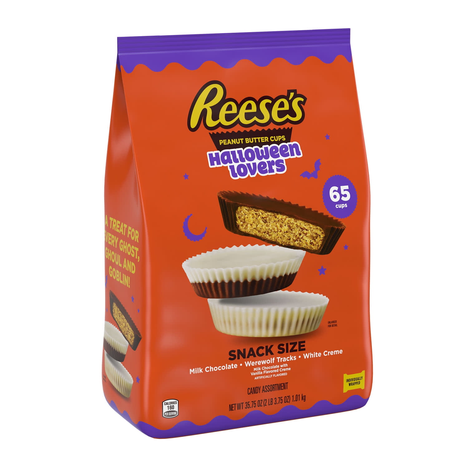 Reese's assorted snack size peanut butter cups bag