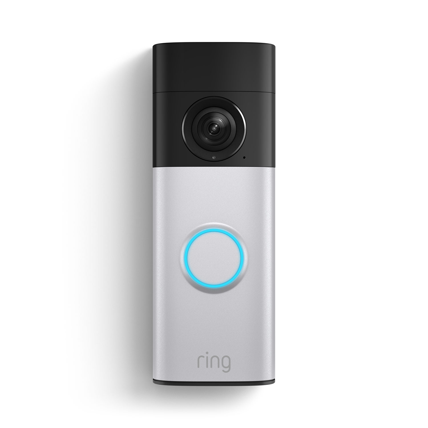Ring Battery Doorbell Plus in satin nickel
