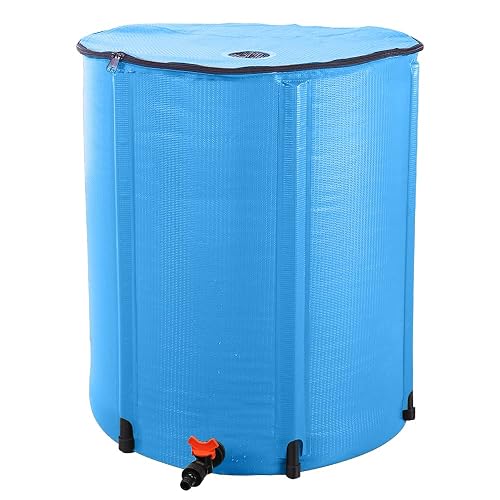 Collapsible Rain Barrel with Two Spigots